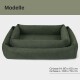 Hundebett EMMA Velours Olive M