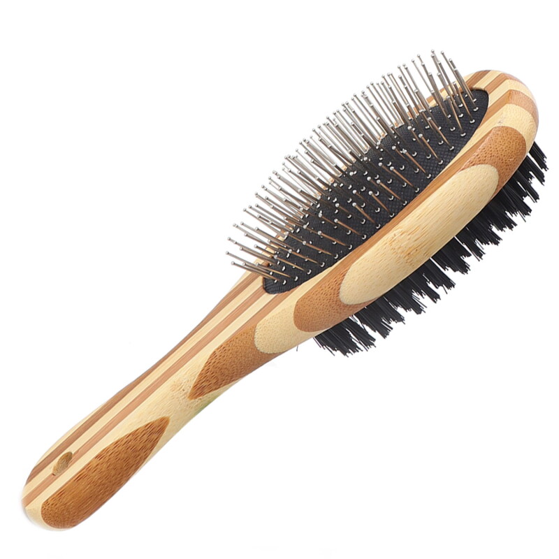 nobleza - Professionelle 2in1 Hundebürste - Tierhaarbürste S
