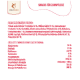 Roter Hintergrund mit weißem Text, der Zutaten und Nährwerte für "Wildfang Snacks für Zahnpflege" auflistet: Truthahn, Süßkartoffel und Mineralien.