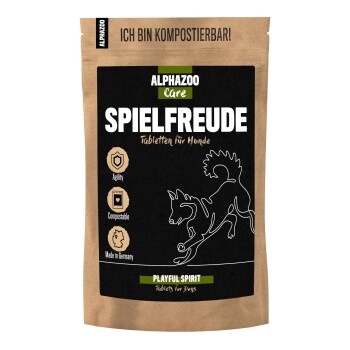 ALPHAZOO Spielfreude Tabletten für Hunde und Katzen 180 g