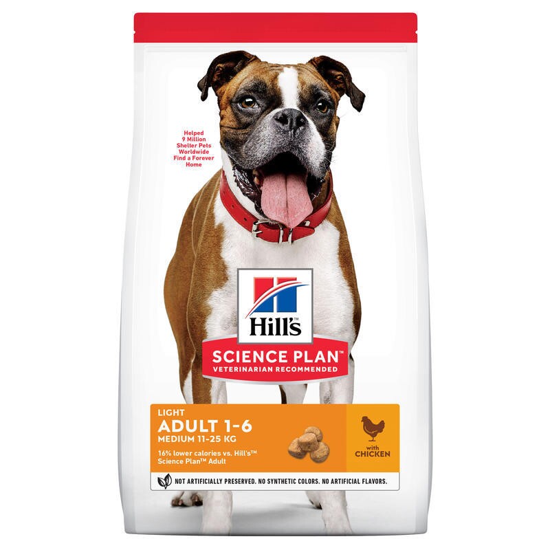 Hill's Science Plan Adult Light Medium au poulet 2x14 kg