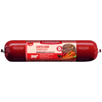 Nassfutter Hund Adult Futterbox Rind, Karotte, Hagebutte & Kürbiskerne 8x400 g