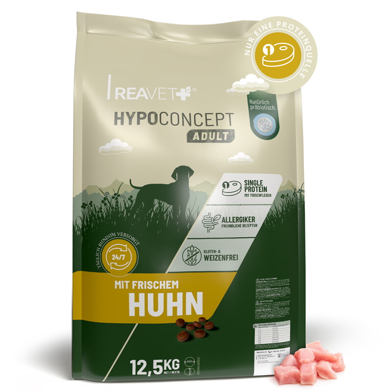 REAVET Hundetrockenfutter Hypoconcept – Huhn | 12,5kg