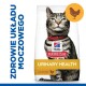 Torba z karmą dla kotów Hill's Science Plan Urinary Health z rysunkiem kota tabby w czerwonej obroży, oznaczona "z kurczakiem" i "polecana przez weterynarzy."