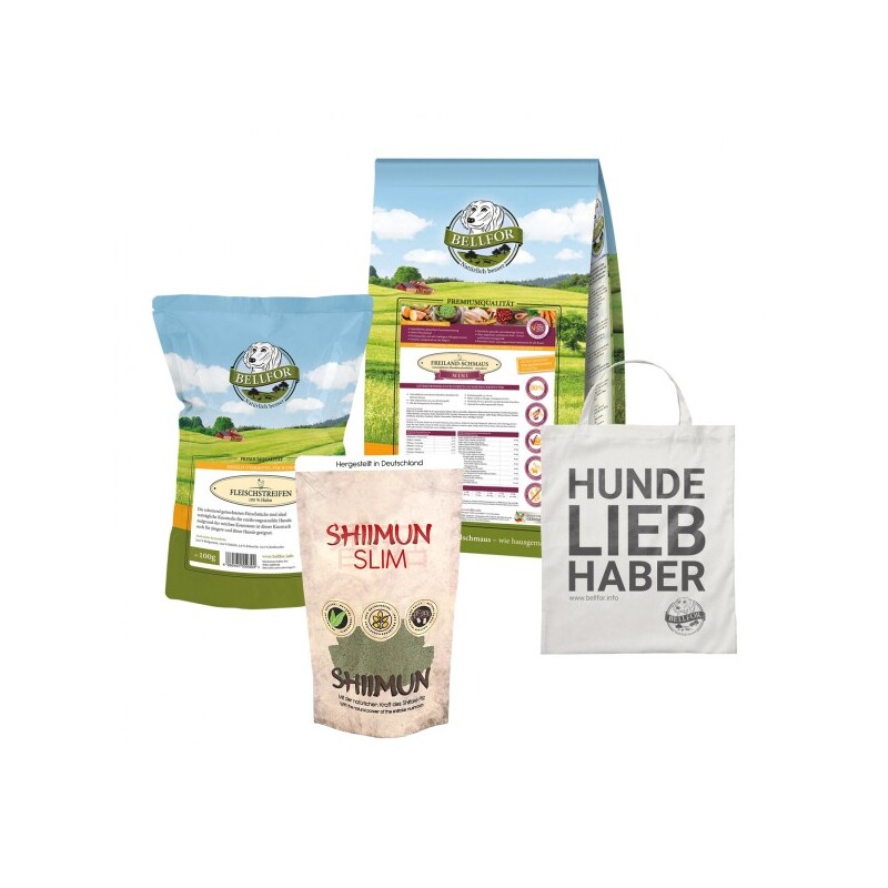 Bellfor Sparset mit Trockenfutter für kleine Hunderassen mit Gewichtsproblemen
