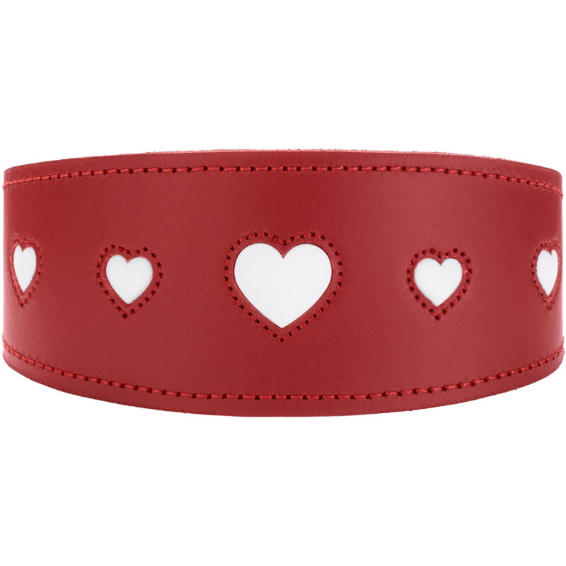 Dog Sport HUNTER Windhundhalsband love rot S