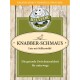 Verpackung für Bellfor Hundefutterergänzung mit "Knabber-Schmaus" mit Ente und Süßkartoffel, gekennzeichnet als gesunder Snack für unterwegs.