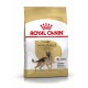 Royal Canin Adult Deutscher Schäferhund Hundefutterbeutel mit einer Illustration eines Deutschen Schäferhundes, mit Text, der die rassespezifische Ernährung hervorhebt.