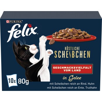 Felix  Köstliche Scheibchen 10 x 80 g Geschmacksvielfalt vom Land