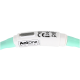 Gros plan d'un produit pour animaux étiqueté "AniOne Wild Variety," présentant un design blanc et vert menthe avec un bouton et un marquage CE.