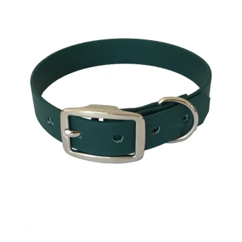 21-30cm HU Biothane Halsband dunkelgrün 24 cm, 33 cm