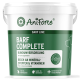 Behälter von AniForte BARF Complete, einem Rundum-Supplement für Haustiere, reich an Mineralien und Vitaminen, hergestellt in Deutschland.