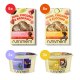 Fünferpack Rind, Chicorée & Brokkoli Hundefutter und Huhn, Chicorée & Zucchini Hundefutter sowie Dreierpack Blaubeer- und Bananen-Erdnuss-Hunde-Eiscremes.