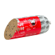 Hundefutterrolle mit einem roten Etikett und einer Kuhgrafik, beschriftet mit 'RIND Apfel & Heidelbeeren', hergestellt in Deutschland.