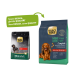 Zwei Select Gold Hundefutterverpackungen: links "Mini Adult Complete", rechts "MINI ADULT 5-10 KG Reich an Rind." Grüner Bubble sagt "Neues DESIGN, gleiche QUALITÄT."