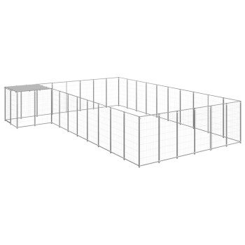 Hundezwinger Stahl silber 4,4 m, 5,5 m, 1,1 m