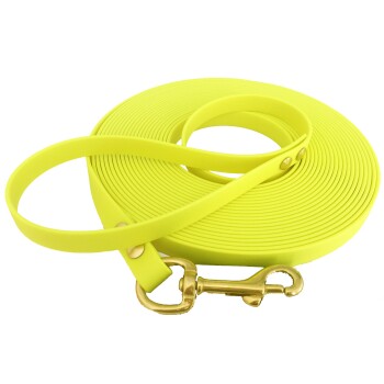 ab 35 kg Biothane Schleppleine neon gelb 15 m
