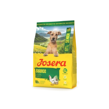 Josera Balance Senior Hundefutterbeutel mit Huhn & Reis, Anti-Aging, niedriger Proteingehalt, Herzunterstützung, deutsche Qualität, alle Größen, 69 % tierisches Protein.