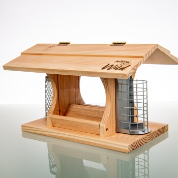 Wild Futterhaus für Wildvögel + 200g Futter