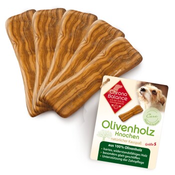 ChronoBalance Olivenholz Kauknochen für Hunde 0,35 kg