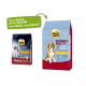 Select Gold Hundefutterbeutel mit einem neuen Design. Links: Medium Adult Light mit einem Beagle-Bild. Rechts: Medium Adult Light mit Huhn, 11-25 kg.