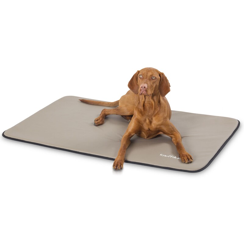 Knuffelwuff Kunstleder Hundematte Cheyenne Taupe Xxl