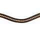 Hans Melzer Stirnriemen Milano schwarz VB/ COB (Vollblut)