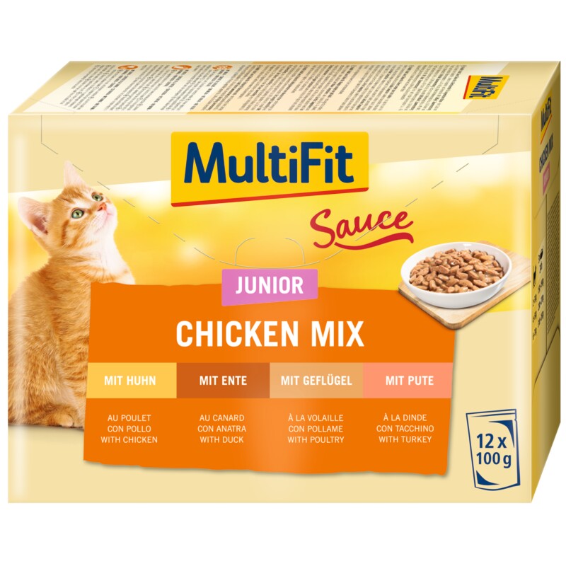 MultiFit Multi pack Junior Sauce Chicken Mix 12x100 g
