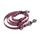 bio-leine Biothane Führleine verstellbar bordeaux 3 m