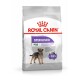 Sac de nourriture pour chiens Royal Canin Sterilised Mini, présentant une illustration de petit chien, prétendant maintenir un poids idéal avec -14% de calories.
