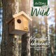 Holz-Vogelhaus, das an einem Baum montiert ist, mit dem Text "AniForte Wild" und "Artgerecht & durchdacht - Artengerecht & gut durchdacht."