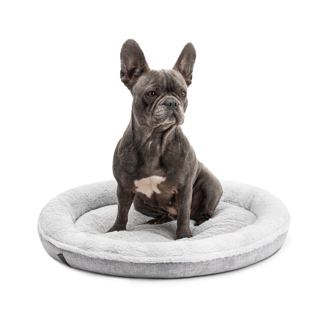 Lionto Rundes Hundebett grau M