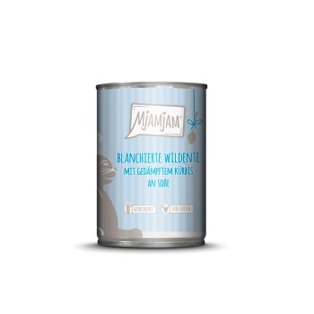 Nassfutter Katze Adult, Blanchiert in Sauce 6x380 g Wildente und Kürbis