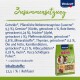 Vitakraft Tierfutterverpackung mit einer detaillierten Zutatenliste auf Deutsch, die Getreide, Gemüse, Früchte und natürliche Zusatzstoffe hervorhebt.