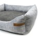 SoftColor luxury dog bed in grau color khaki M