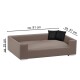 Hundesofa mit Gratis-Beigabe, Hundecouch Kunstleder taupe