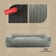 ® Kuschelsofa breiter Cordstoff Deluxe grau