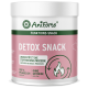Weiße AniForte-Dose, pinkes Etikett 'DETOX SNACK' und 'FUNKIONS-SNACK', 'unterstützt Stoffwechselprozesse', '100% pflanzlich', 'ohne Getreide'