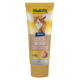 Tube de snack de saucisse de foie MultiFit pour chats, avec un chat sur le devant, avec du texte en allemand et d'autres langues.