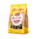 Josera Pommelie getreidefreie Apfel-Thymian-Haustierleckerlis in einer gelb-braunen Tüte mit sichtbaren Pellets.