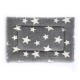 Petlife Sherpa Fleece Crate Mat Grey with White Stars XL