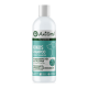 Kokosnuss-Shampoo-Flasche mit der Aufschrift 'AniForte' und einer Hundesilhouette, die angibt, dass es ein Pflege-Shampoo für alle Felltypen ist, feuchtigkeitsspendend und hautfreundlich.
