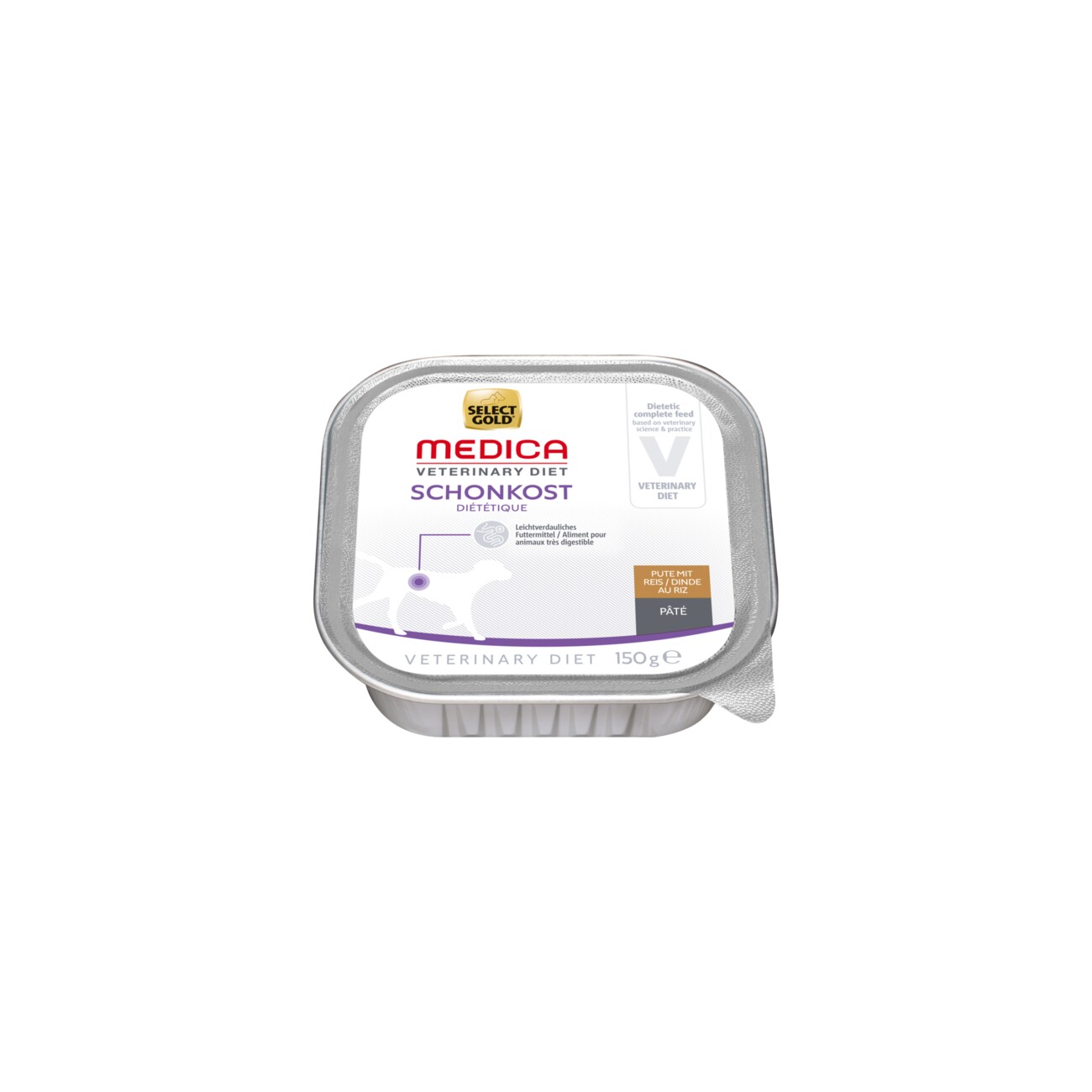 SELECT GOLD Medica Nassfutter Hund Adult Schonkost Pute mit Reis 10x150 g |  FRESSNAPF