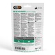 Back of VETIQ Healthy Bites Growth Support resealable pouch for kittens, product info and feeding guide icons, barcode and "65g" label.
