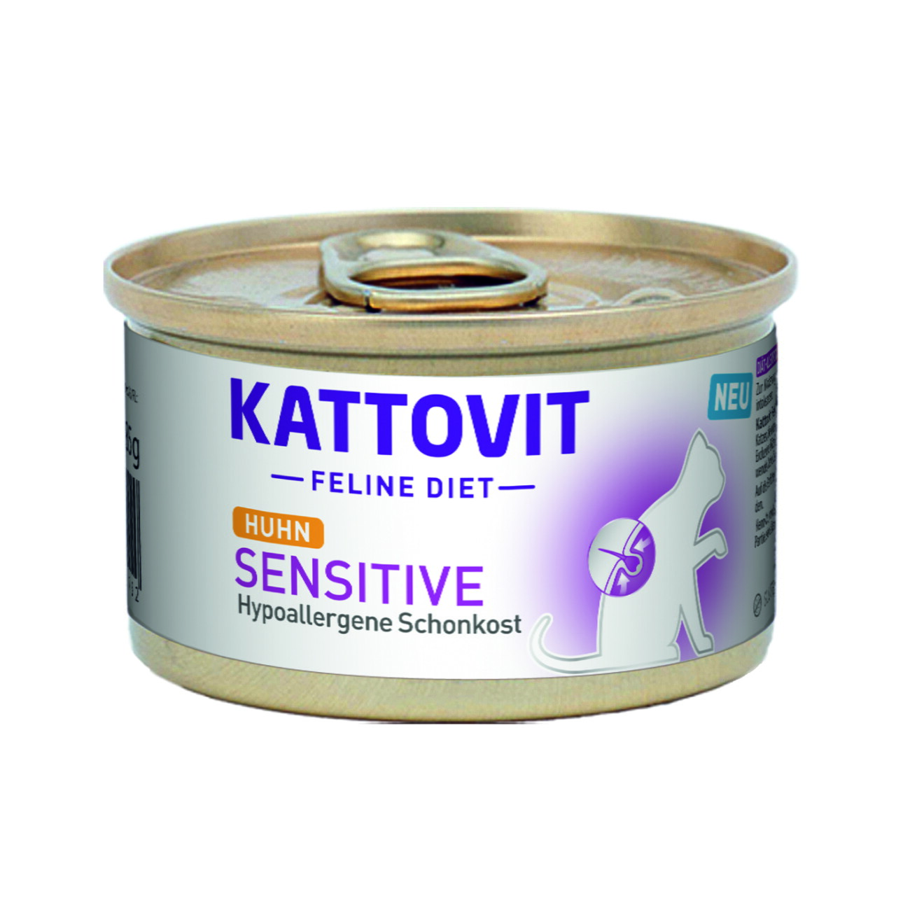 KATTOVIT Feline Diet Nassfutter Katze Sensitive Adult Huhn 12x85 g