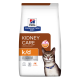Hill's Prescription Diet Kidney Care k/d Hundefutterbeutel mit einer Katze, beschriftet mit "Vom Tierarzt empfohlen" und "ActivBiome - Nierenabwehr."