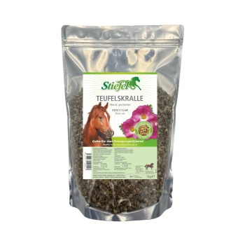1 kg Tüte Stiefel Teufelskralle (Teufelskralle) pflanzliches Ergänzungsmittel für Pferde, das die Gesundheit des Bewegungsapparates fördert.