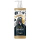 Flasche Bugalugs 'One in a Million' Hundeshampoo, 500ml, mit einer Cartoon-Hund, veganem Etikett und Angaben, dass es pH-ausgeglichen und parabenfrei ist.