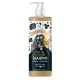 Flasche Bugalugs 'One in a Million' Hundeshampoo, 500ml, mit einer Cartoon-Hund, veganem Etikett und Angaben, dass es pH-ausgeglichen und parabenfrei ist.