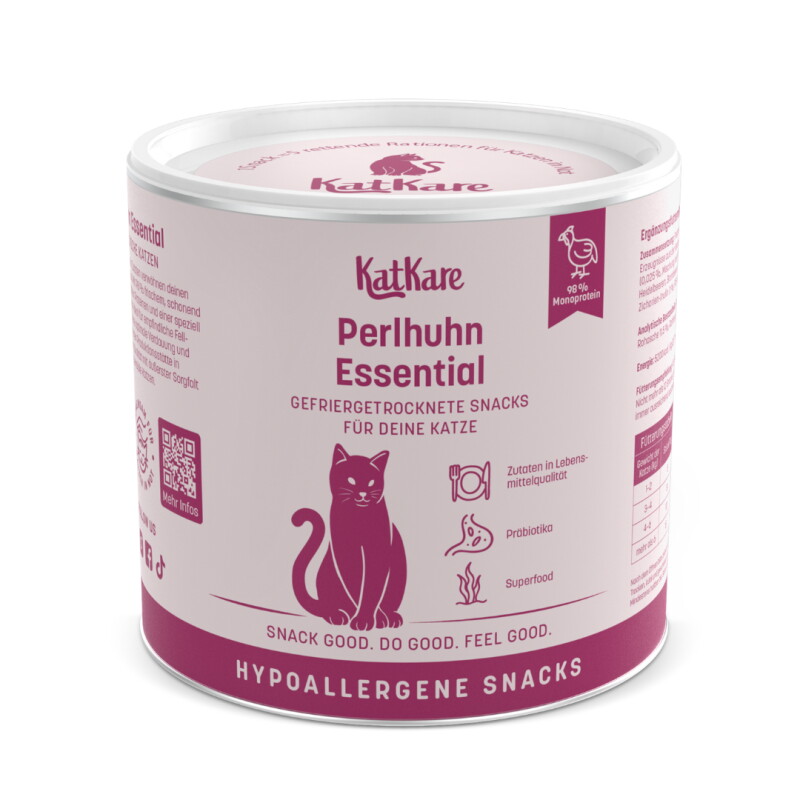 KatKare Hypoallergener Gefriergetrockneter Snack Perlhuhn Essential 70 g